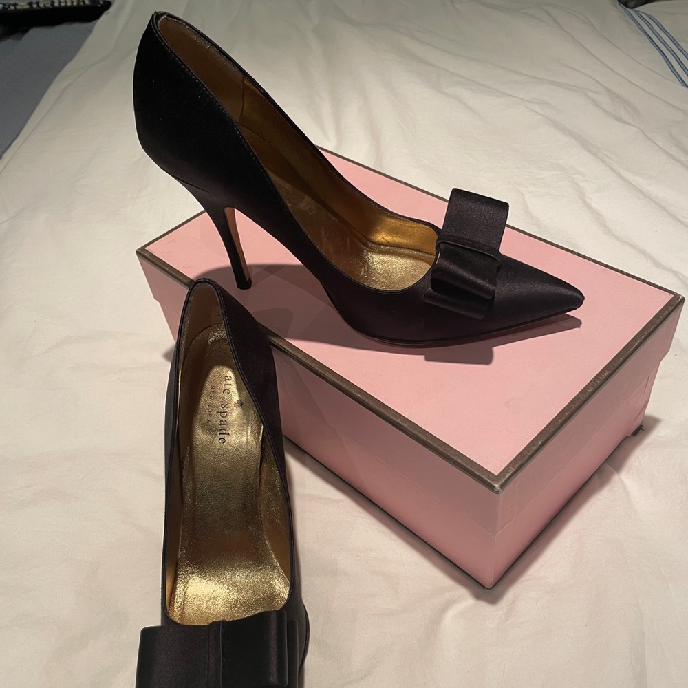 kate spade new york Black dress heels - size 6 1/2 B